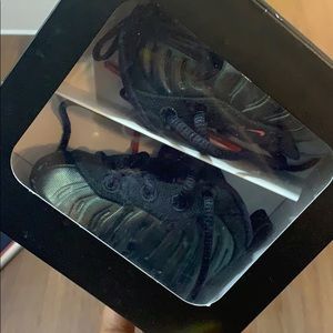 Nike Foamposites Black/Orange/Army Green